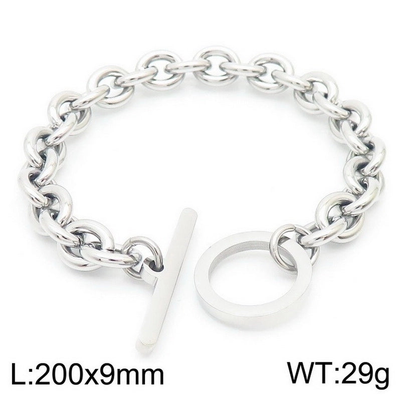 Fashion Geometric Titanium Steel 18K Gold Plated Plating Stainless Steel Jewelry Sets