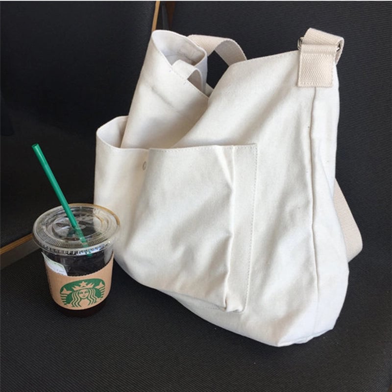 Women's Medium Spring&summer Canvas Streetwear Canvas Bag