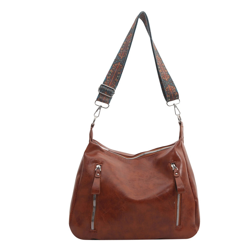 Women's Classic Style Solid Color Pu Leather Shopping Bags