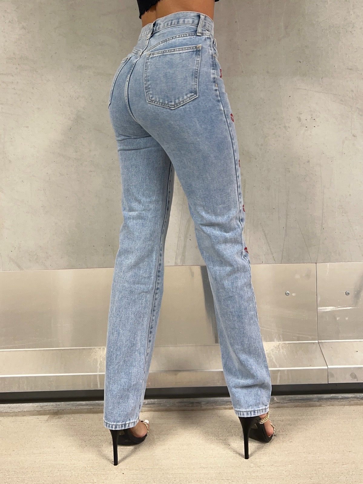 Martine Kisses Straight Leg Jeans