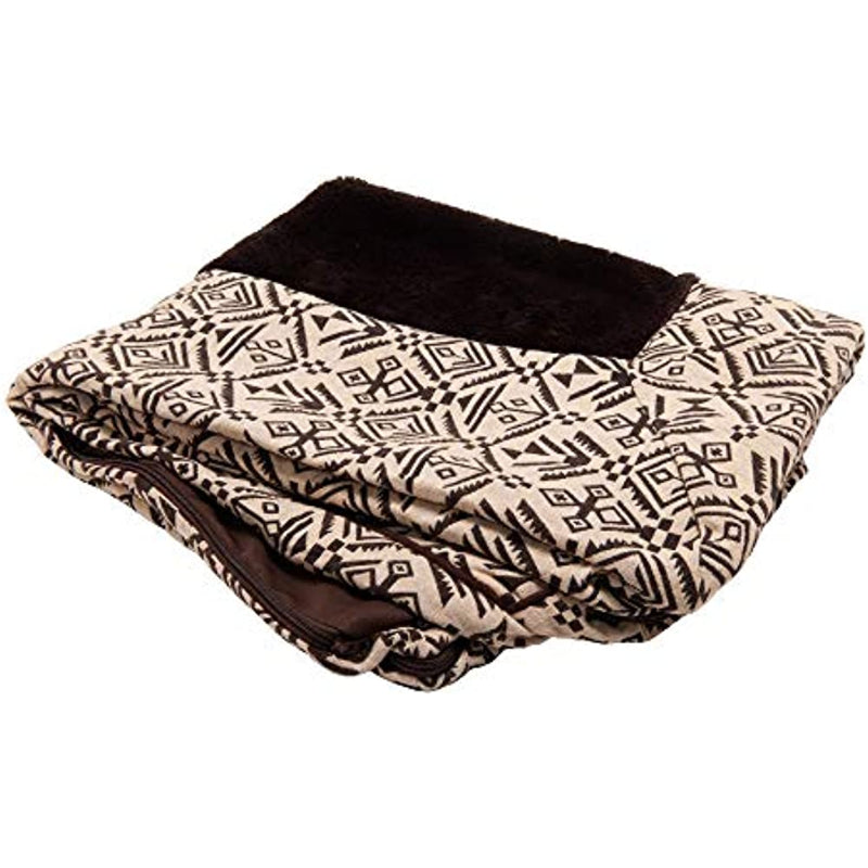 Pet Bed for Dogs and Cats - Plush and Southwest Kilim Decor Sofa-Style Cooling Gel Foam Dog Bed