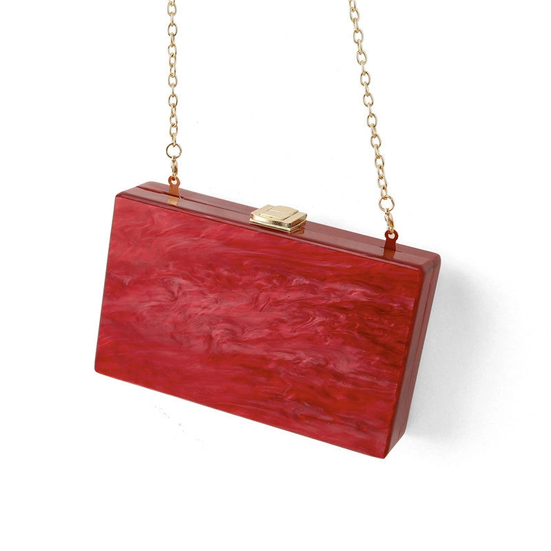 Arylic Solid Color Evening Bags