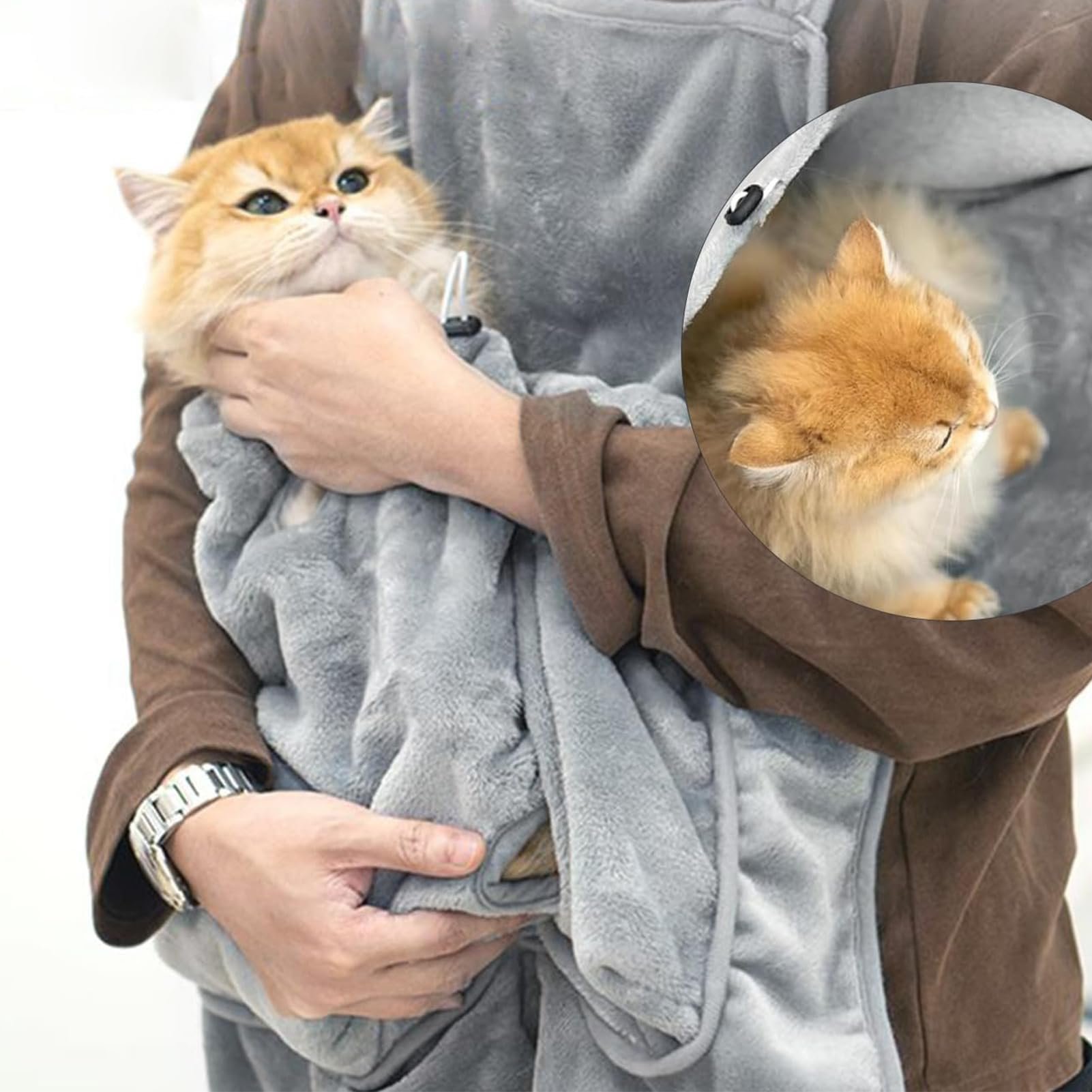 Cat Apron Suspenders