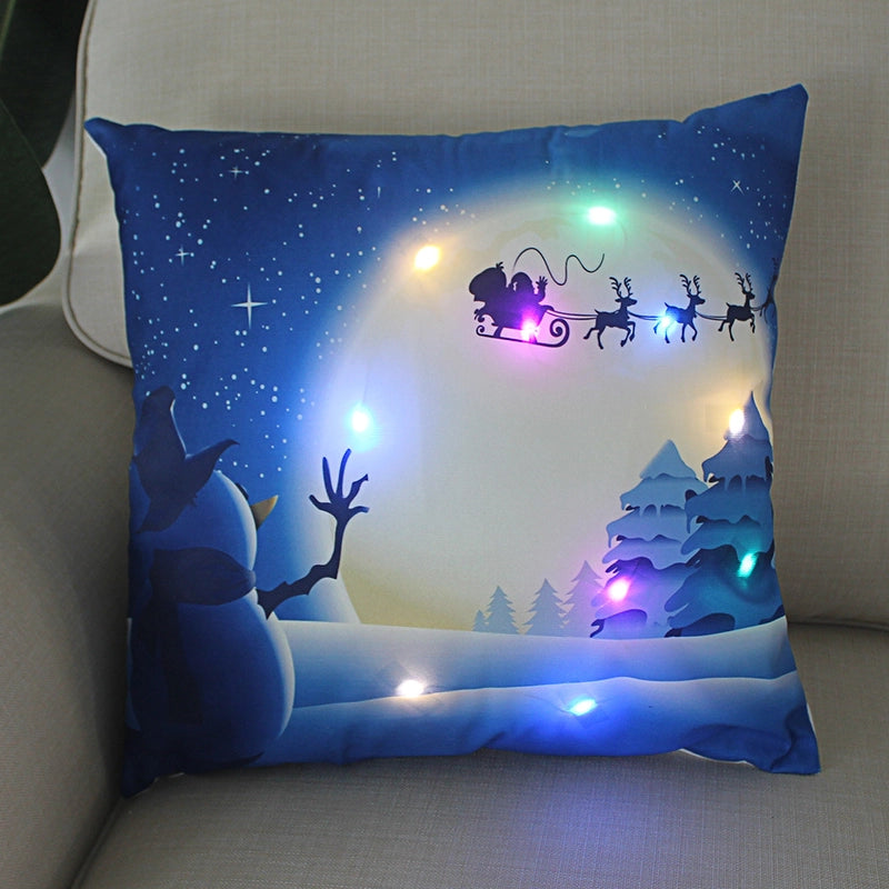 Fashion Santa Claus Plush Pillow Cases