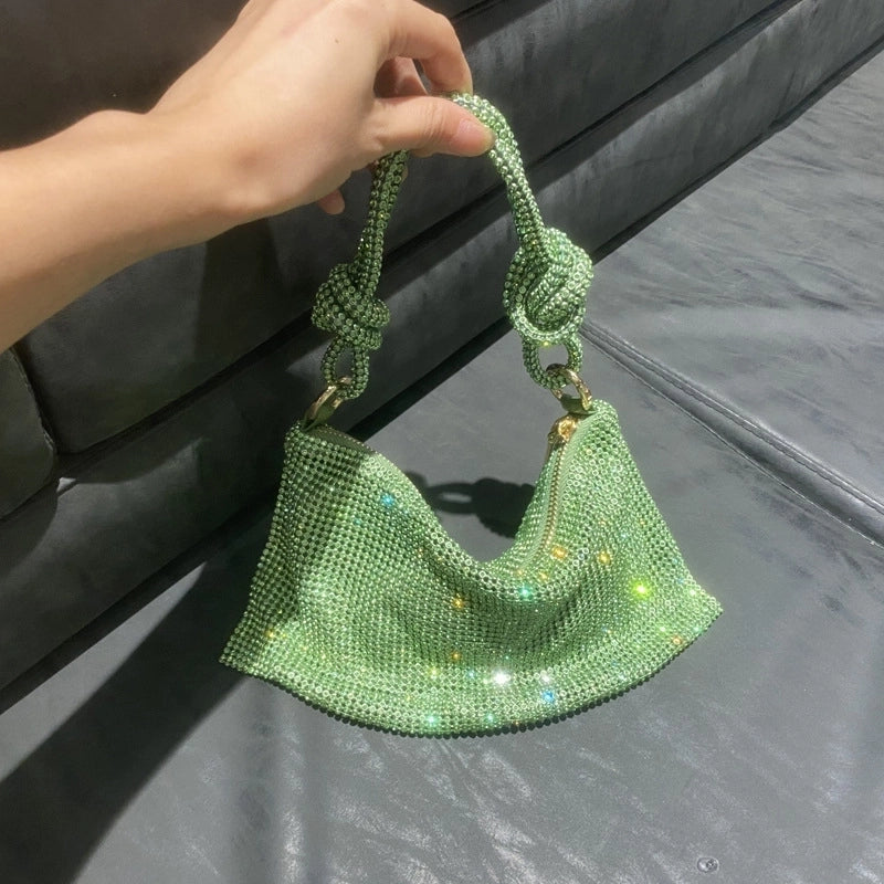 Women's Small Polyester Solid Color Classic Style Square Zipper Underarm Bag