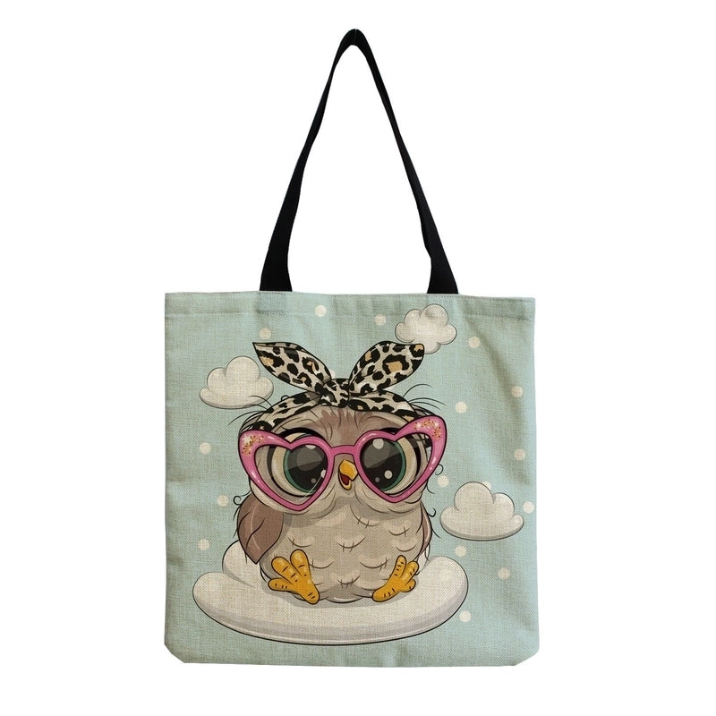 Women's Casual Cartoon Shopping Bags