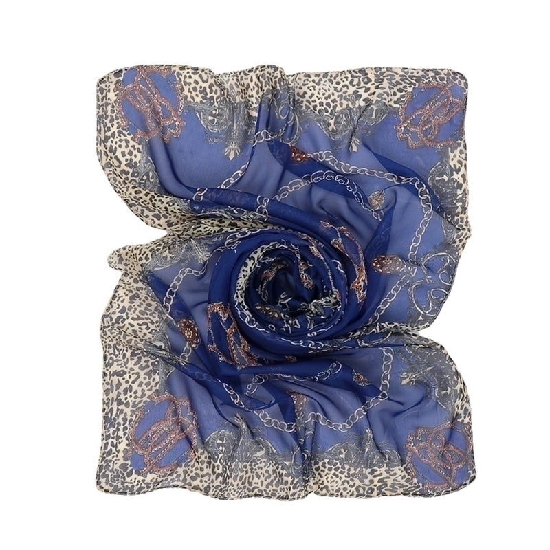 Women's Fashion Leopard Chiffon Printing Silk Scarves