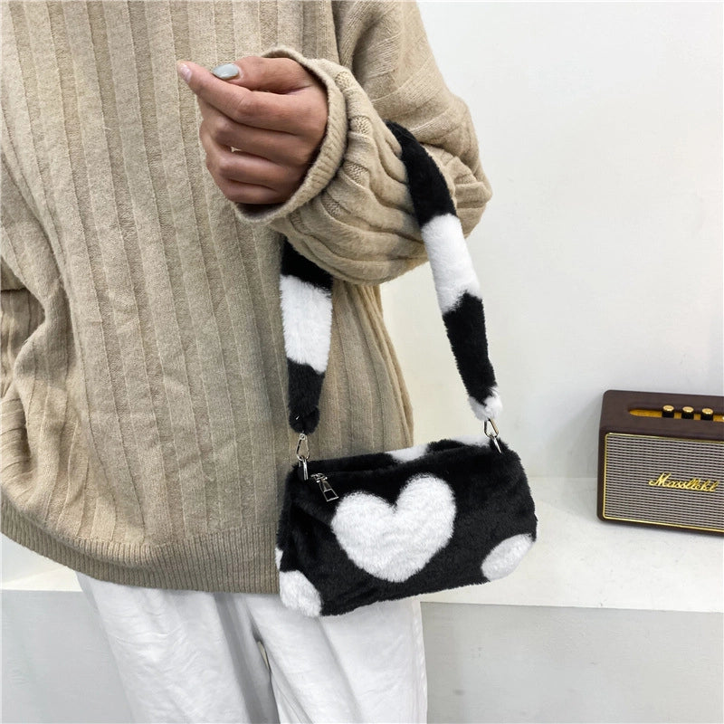 Small Plush Streetwear Square Bag