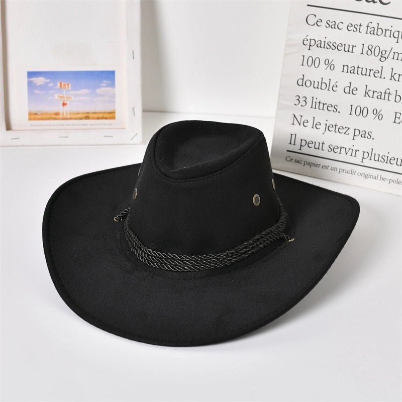 Street Photograph Wool Retro Jazz Hat Autumn And Winter Women's Big Brim Top Hat Felt Hat Performance Props