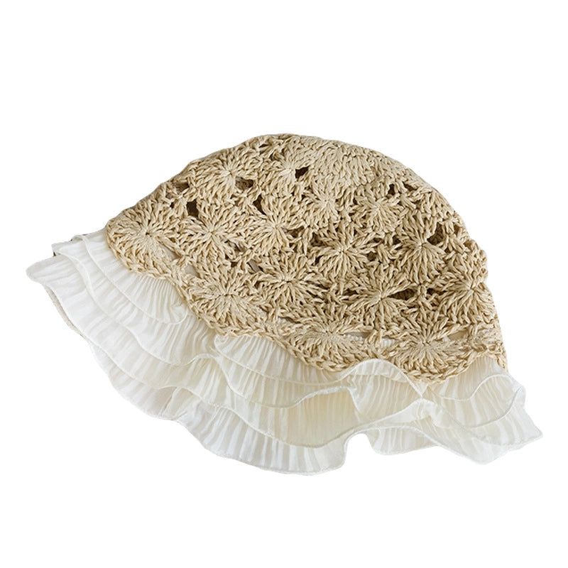 Women's Minimalist Classic Style Solid Color Wide Eaves Straw Hat