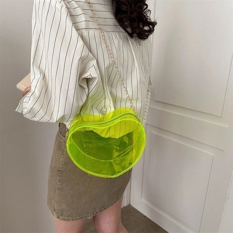 3 Pieces Women'S Small Spring&Summer Pvc Streetwear Shoulder Bag Chain Bag
