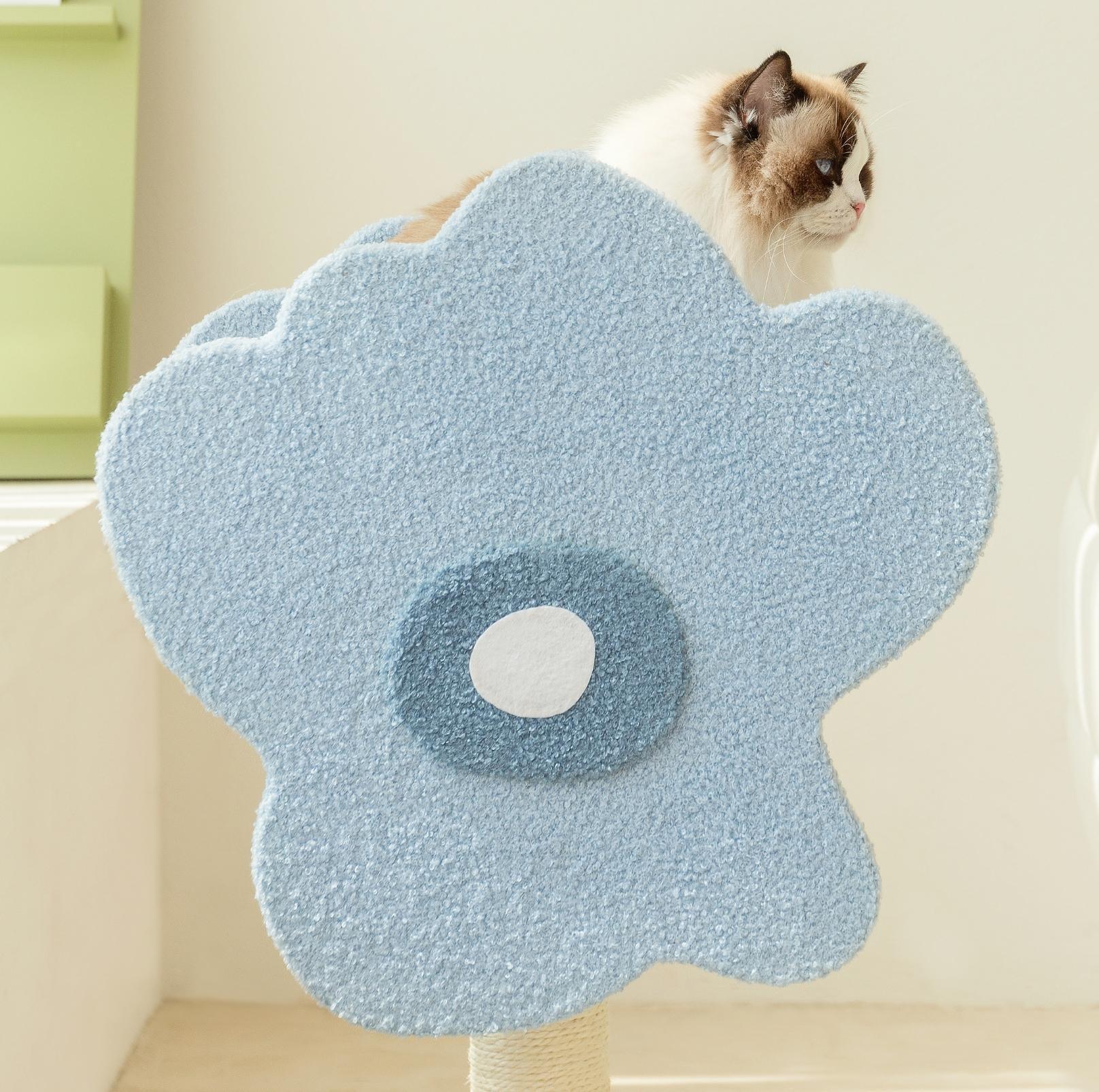 Wulee Cute Flower Shaped Cat Scratching Post Tree