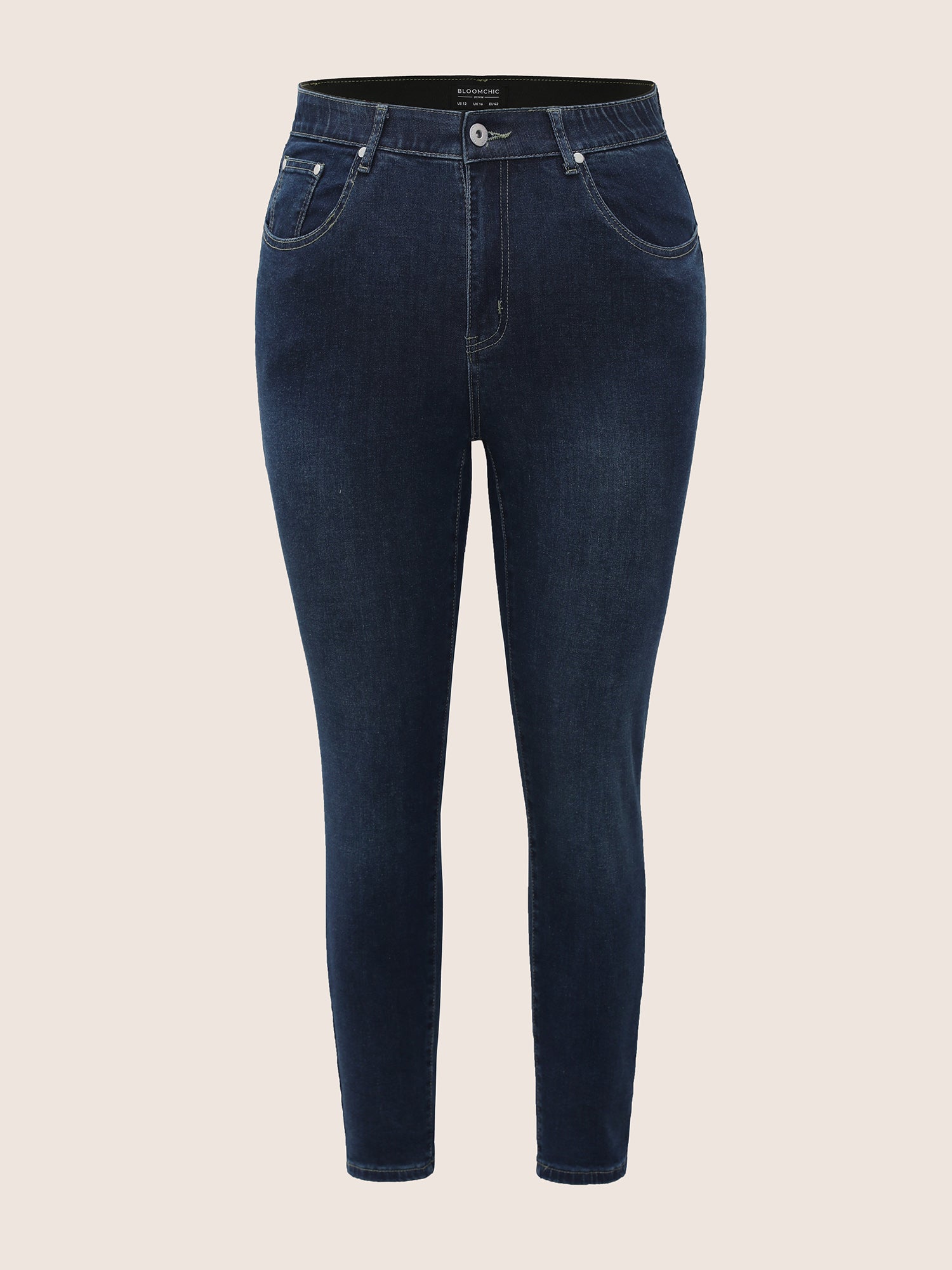 Skinny Very Stretchy High Rise Dark Wash Gap Proof Jeans