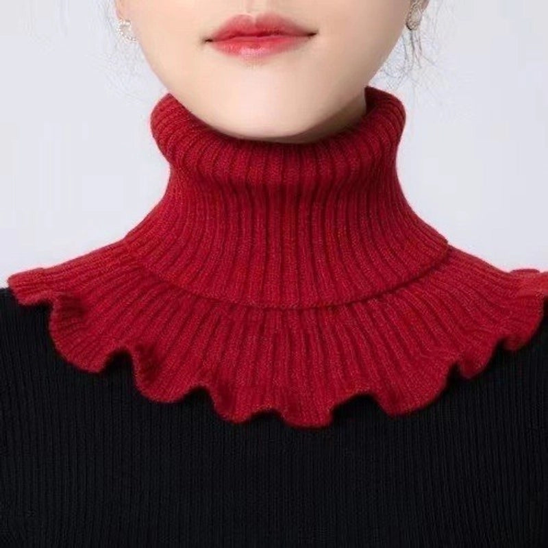 Unisex Cute Sweet Solid Color Knit Scarf