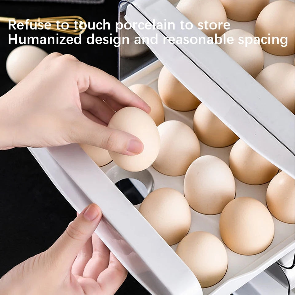 2X LAYERS DRAWER EGG STORAGE BOX