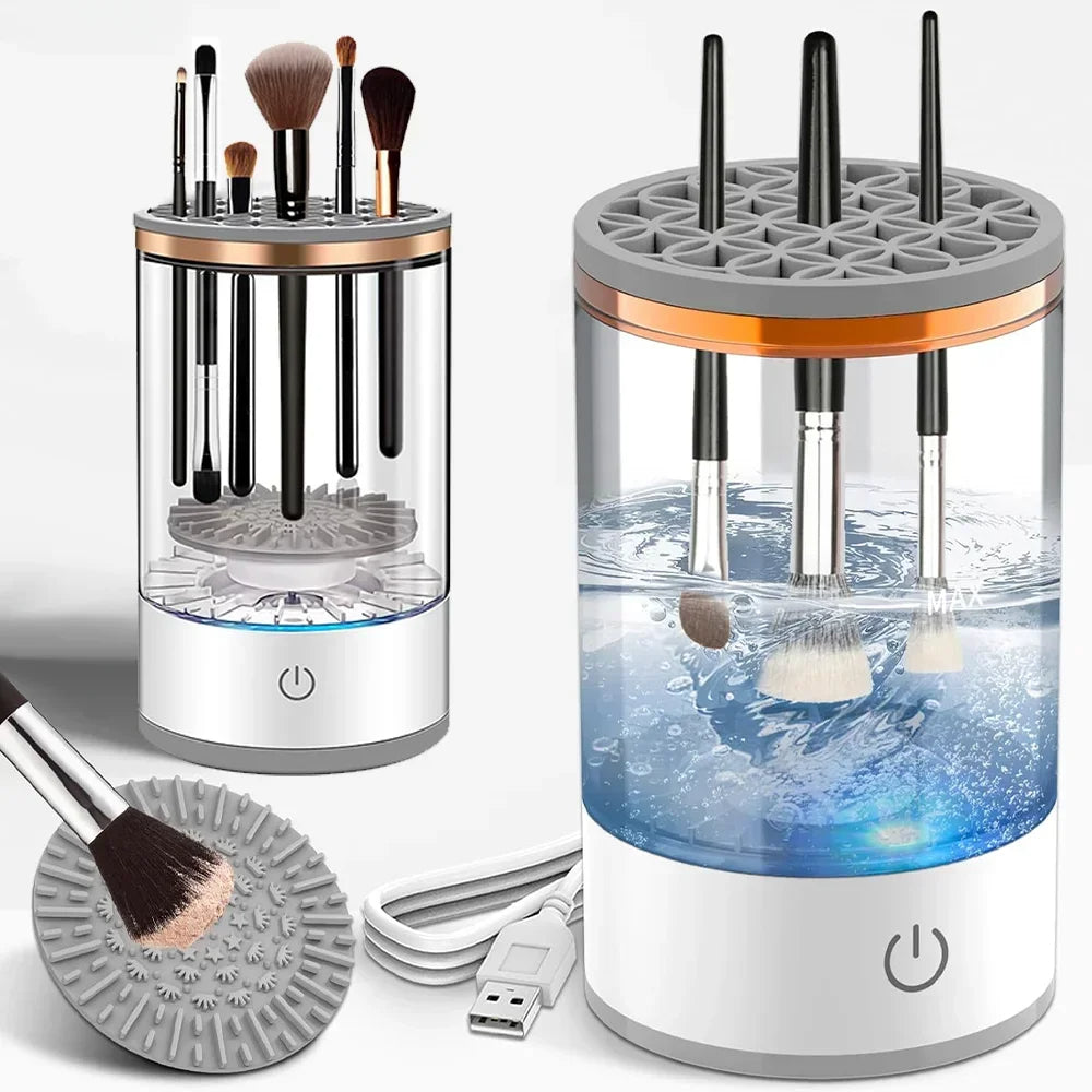 Rechargeable Electric Makeup Brush Cleaner.