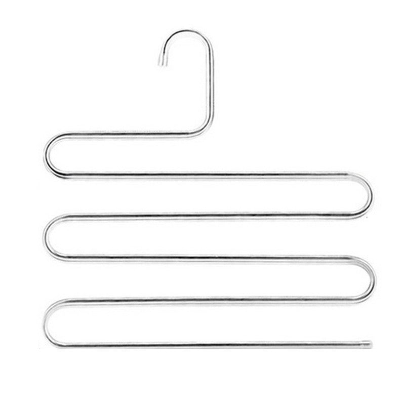 Stainless Steel S-shaped Pants Rack Multi-layer Pants Rack Snake-shaped Pants Rack Waterproof Rust-free Multifunctional Easy Storage