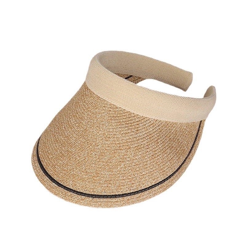Women's Vacation Modern Style Color Block Solid Color Big Eaves Curved Eaves Sun Hat