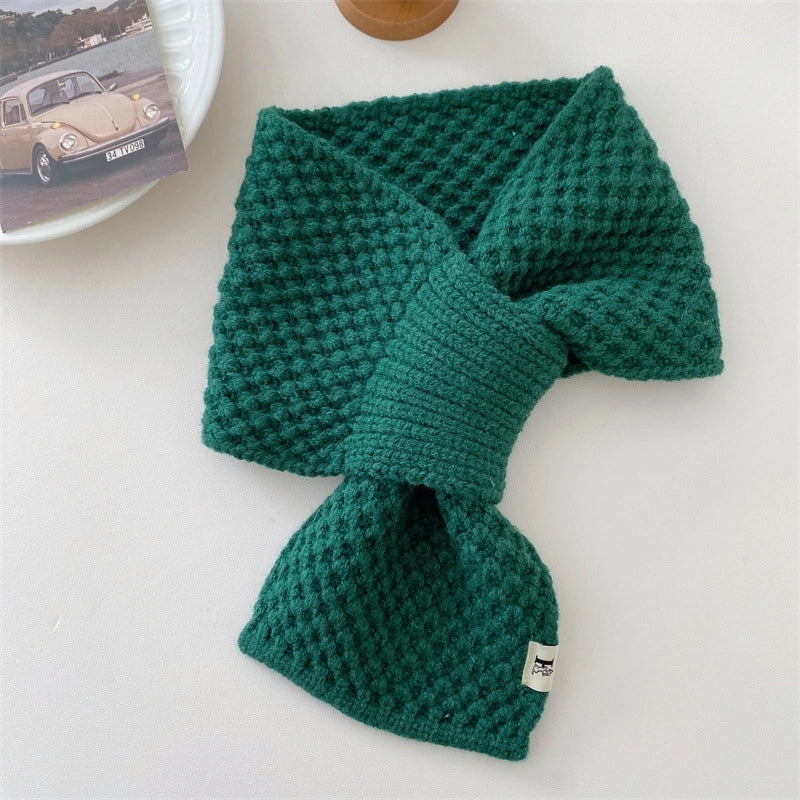 Women's Minimalist Solid Color Polyester Scarf