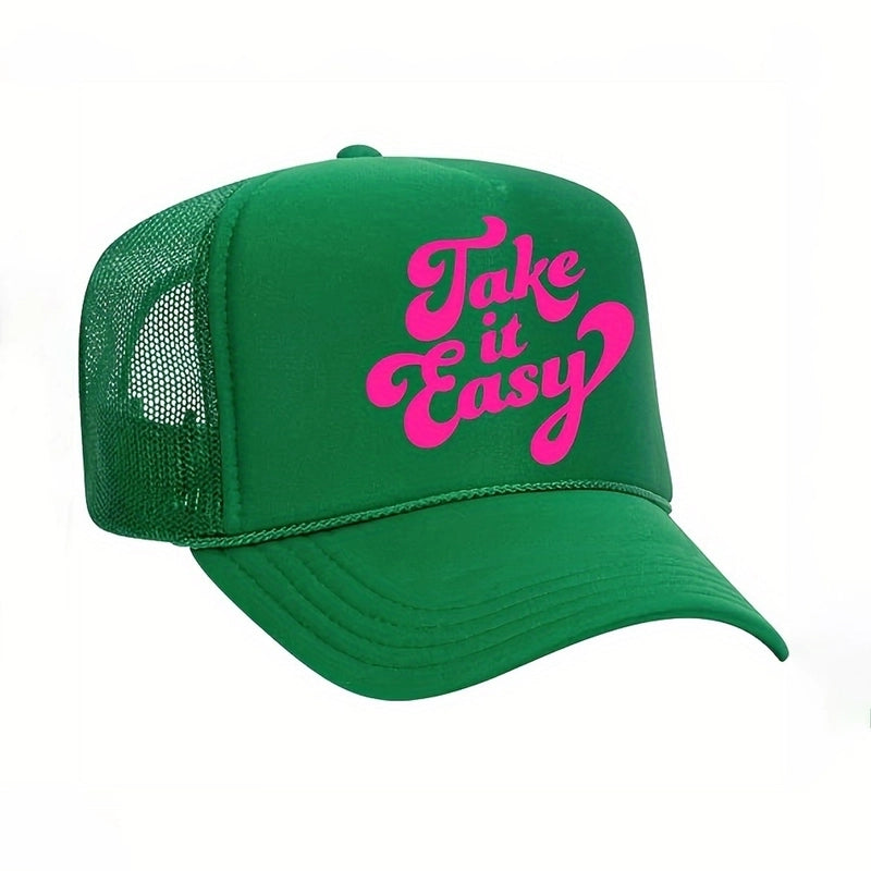 Unisex Sports Letter Curved Eaves Baseball Cap