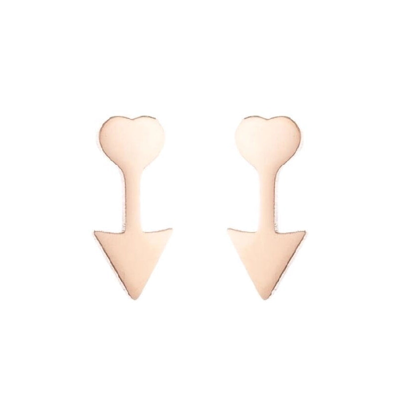 1 Pair Minimalist Sun Plating 304 Stainless Steel 18K Gold Plated Ear Studs