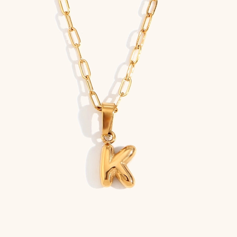 Minimalist Commute Letter Stainless Steel Titanium Steel Plating Gold Plated Pendant Necklace