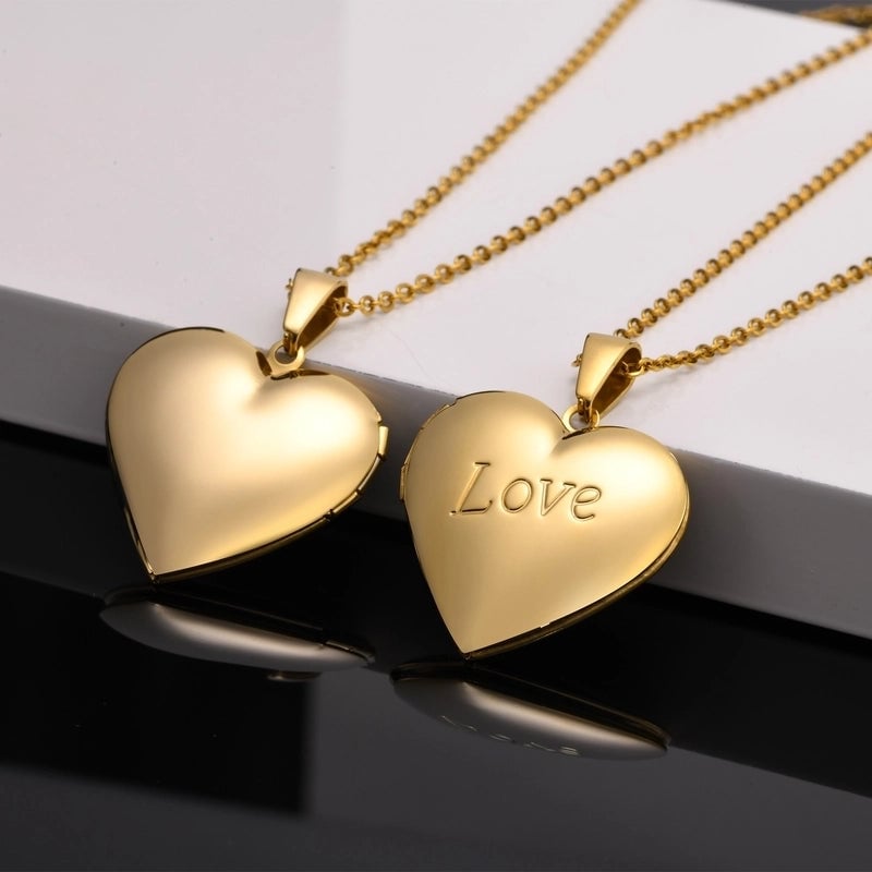 Basic Vintage Style Romantic Heart Shape 201 Stainless Steel 18K Gold Plated