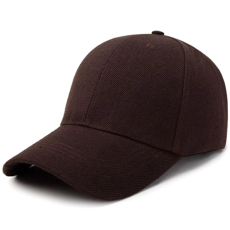 Women's Minimalist Solid Color Printing Curved Eaves Baseball Cap