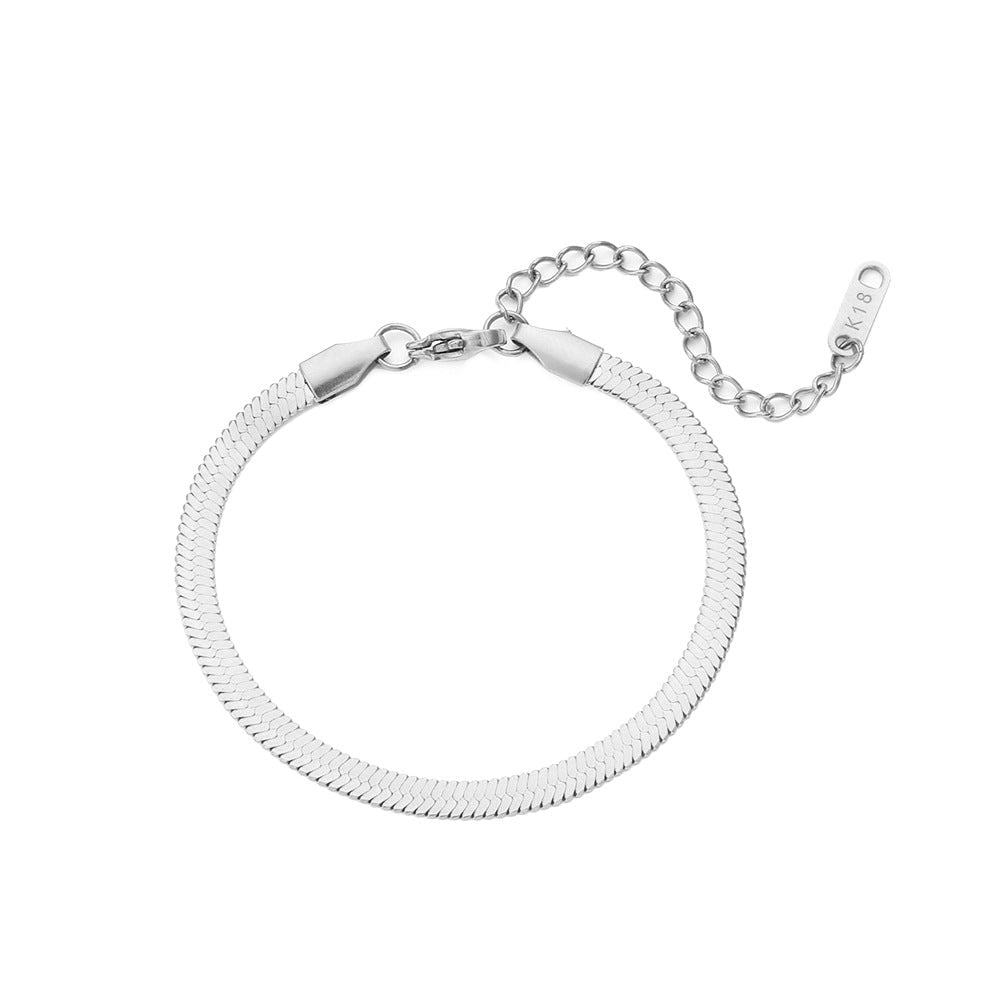Fashion Stripe Geometric Stainless Steel 18K Gold Plated Necklaces