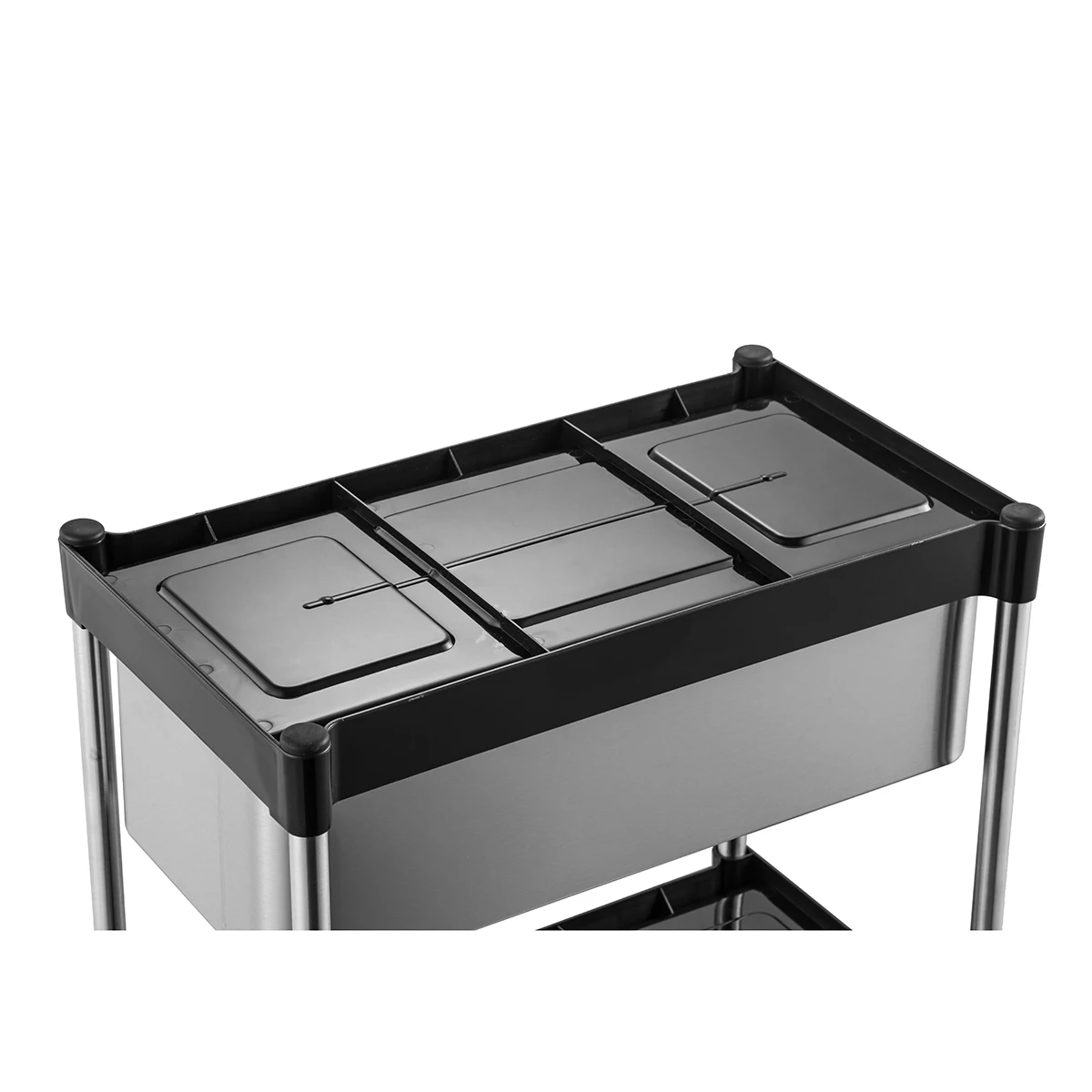 household under sink cabinet double tier stainless steel organizer pull out multifunction kitchen organizer rack