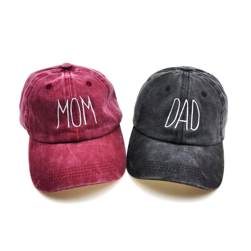 Unisex Mama Letter Solid Color Baseball Cap Bucket Hat
