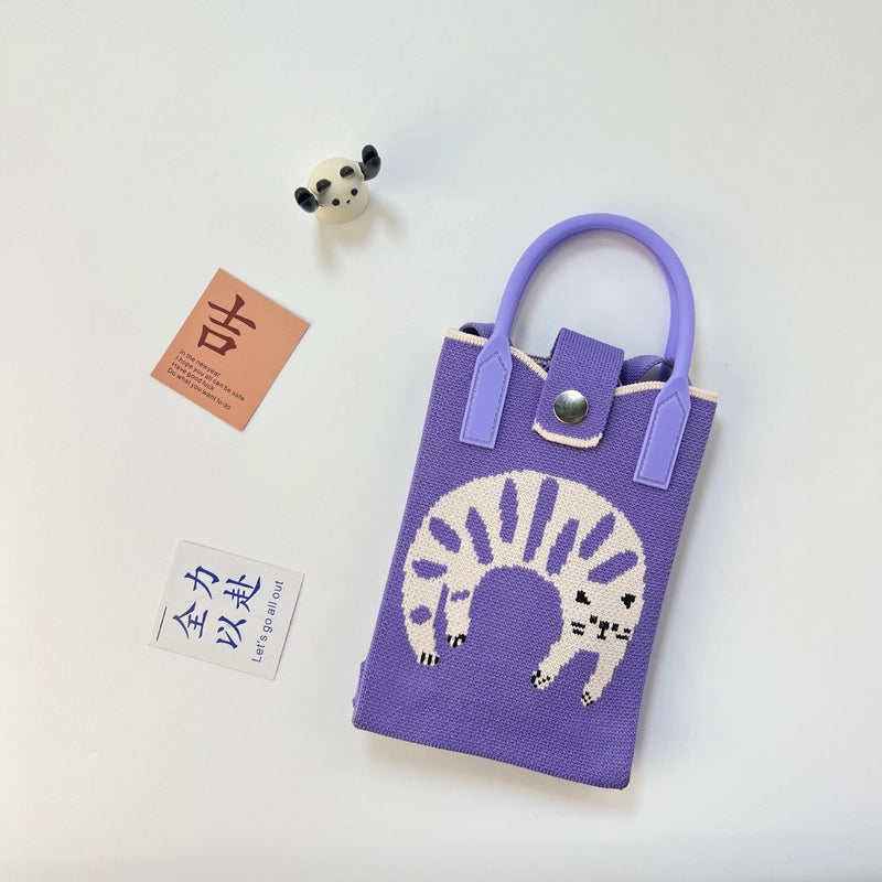 Women's Polyester Color Block Streetwear Square Magnetic Buckle Phone Wallets