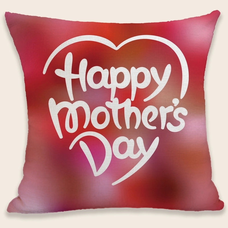 Mama Minimalist Classic Style Letter Plush Pillow Cases
