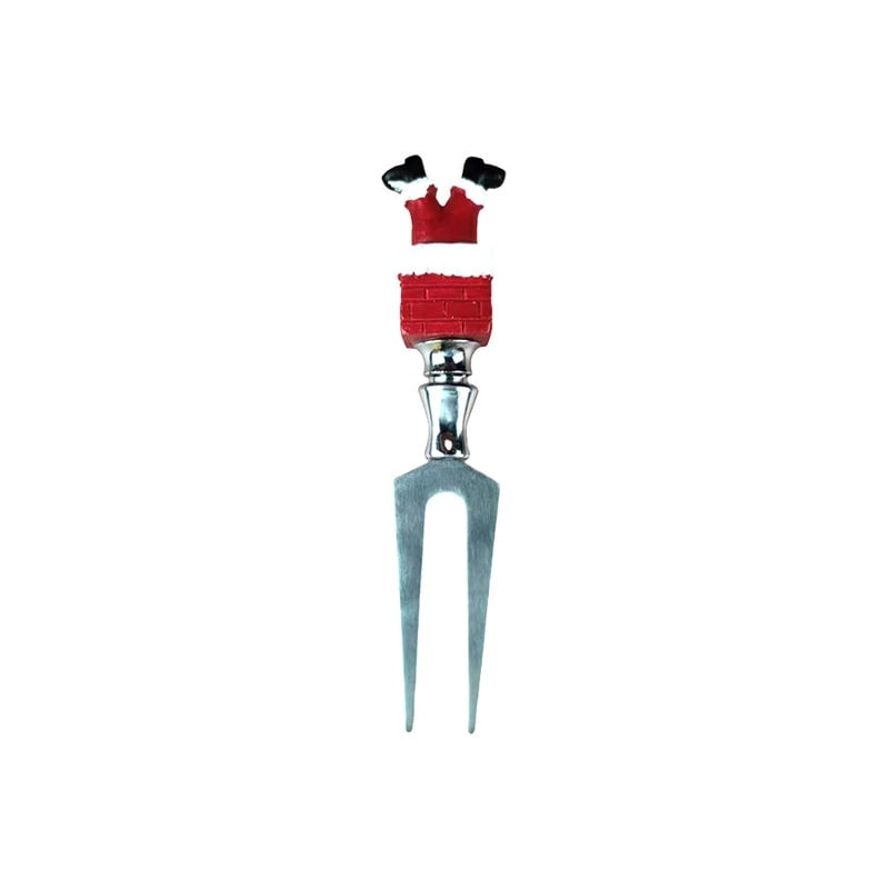 Christmas Cute Santa Claus 304 Stainless Steel Tableware 1 Piece