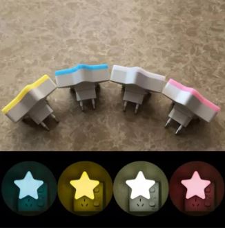 Star Shape Night Lamp Light With Sensor LED