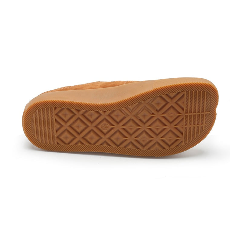 Retro Leather Flat T Strap Mary Jane Shoes For Women Round Toe Khaki/Brown/Yellow/Cameo Brown