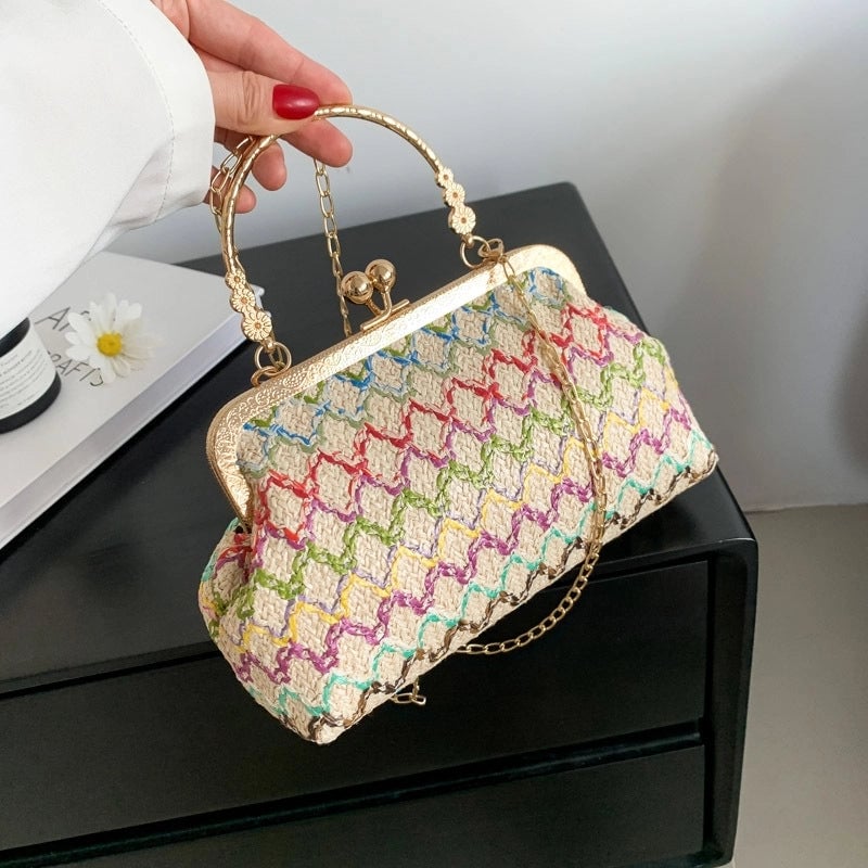 Women's Small All Seasons Braid Ethnic Style Handbag