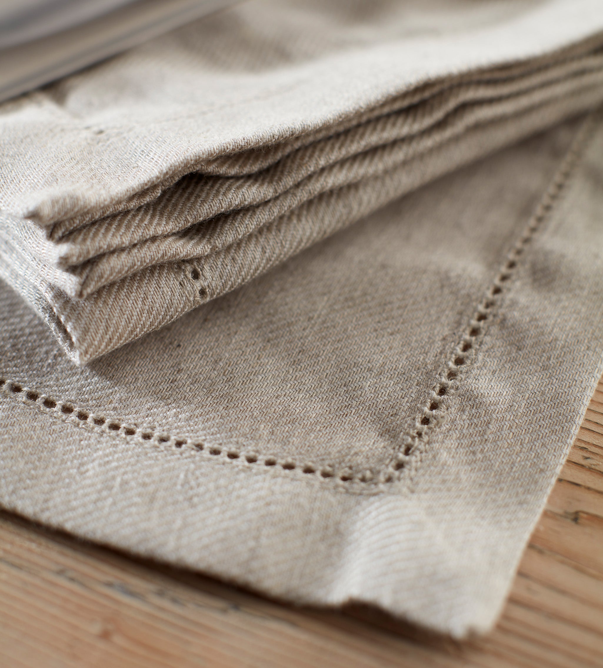 Natural Twill Cotton Linen Placemats - Set of 2