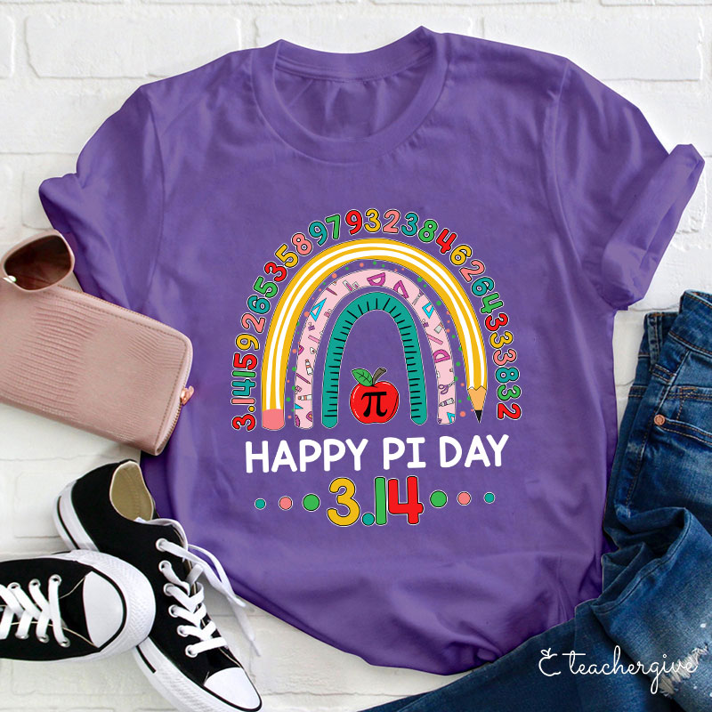 Happy Pi Day 3.14 Teacher T-Shirt