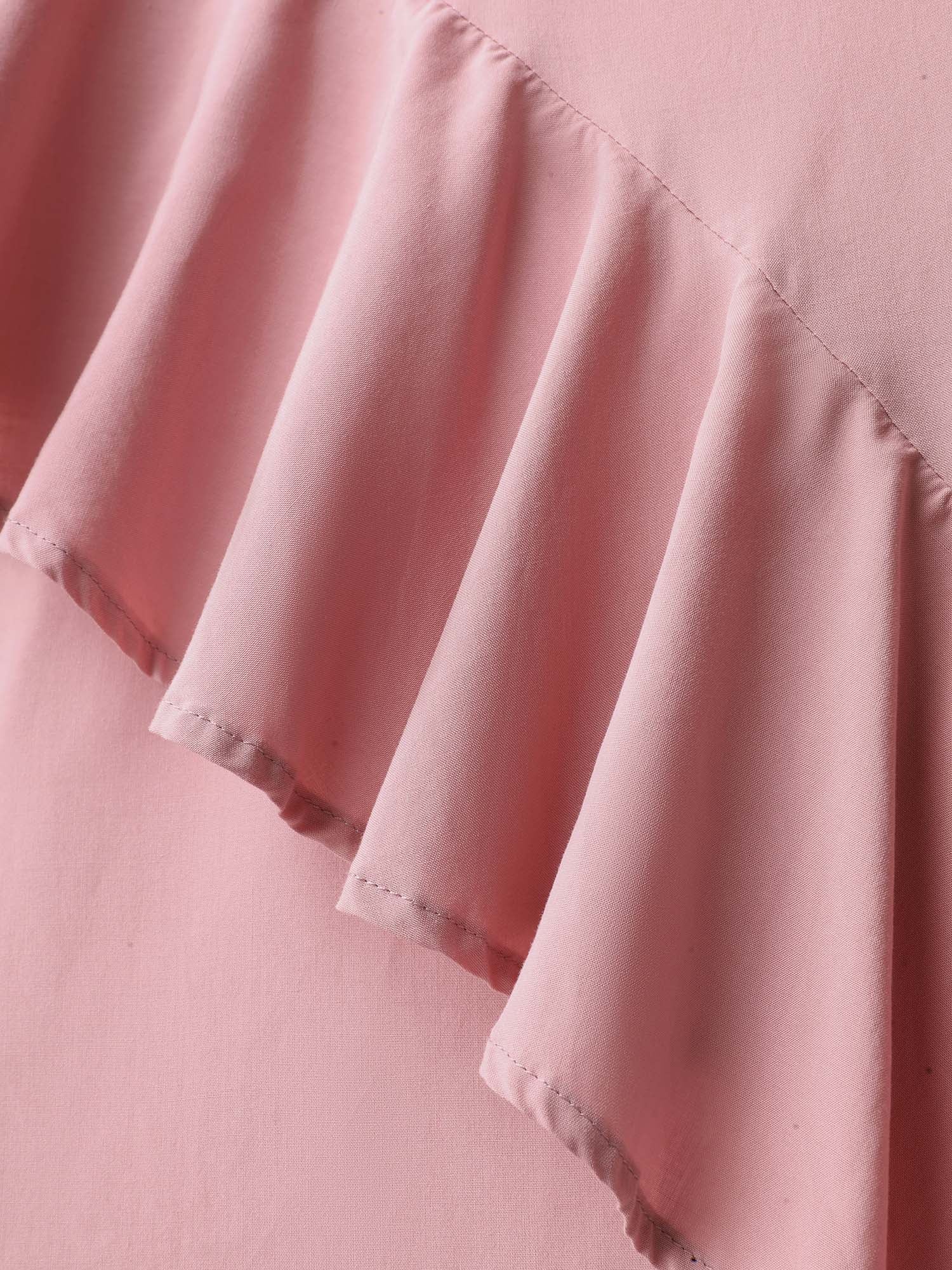 Ruffled Halter Neck Solid Midi Dress