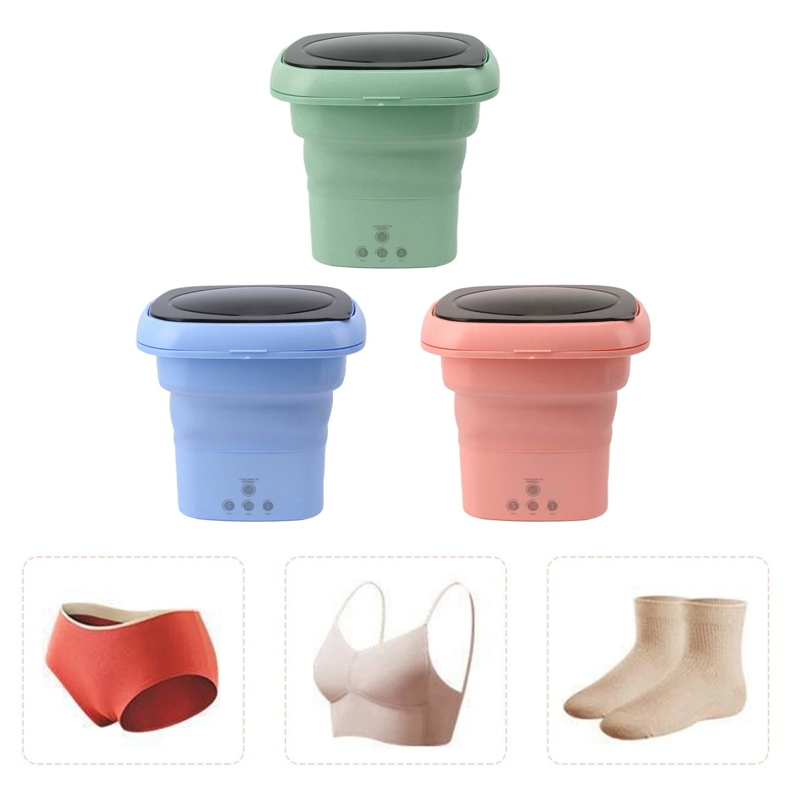 Portable Folding Washing Machine With Dryer