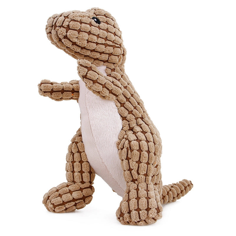 Cute Dog Teething Corduroy Sounding Plush Toy