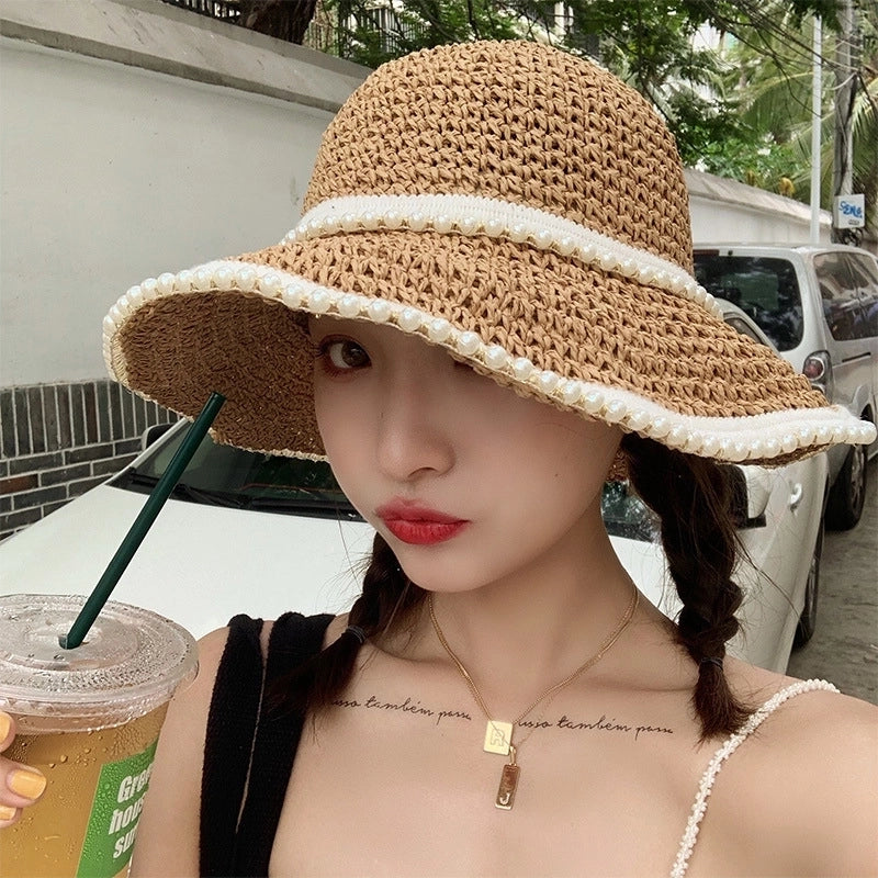 Women's Vacation Minimalist Bow Knot Big Eaves Sun Hat