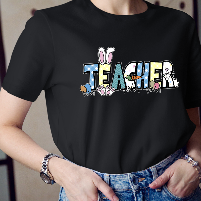 Happy Easter Bunny Teacher T-Shirt