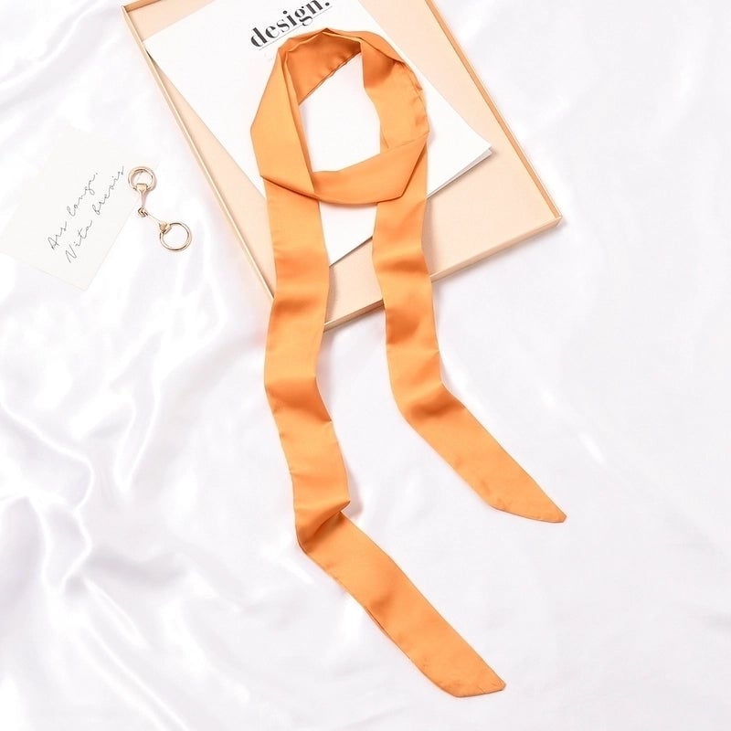 Women's Fashion Solid Color Satin Silk Scarves