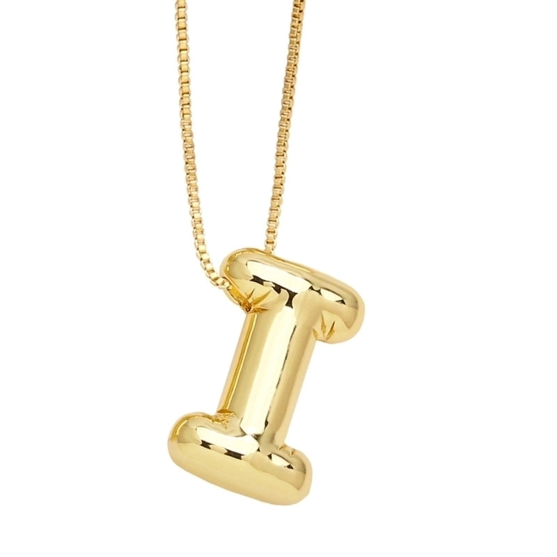 Minimalist Letter Copper Plating Pendant Necklace