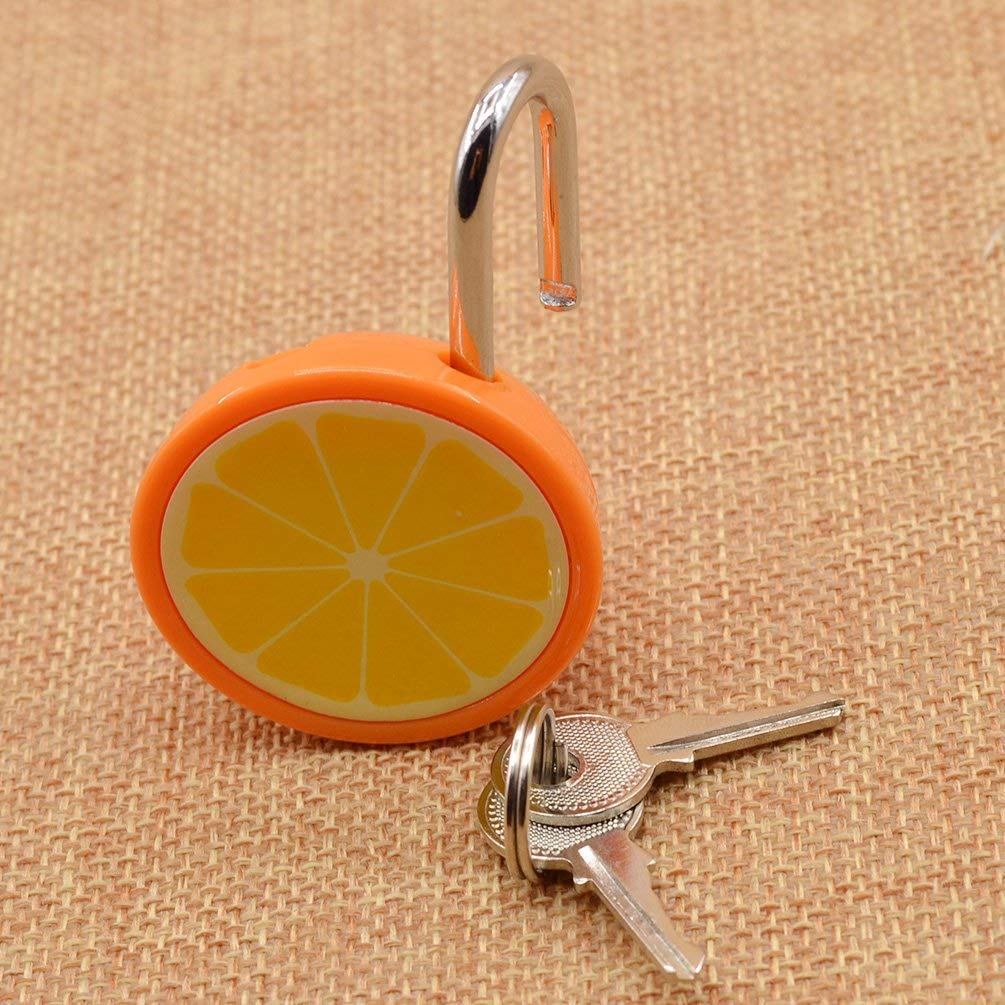 Cute Fruit Shape Metal Travel Suitcase Press Lock With Keys