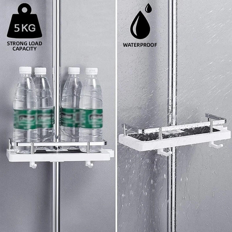🔥Hot sale🔥 Shower rod storage shelf