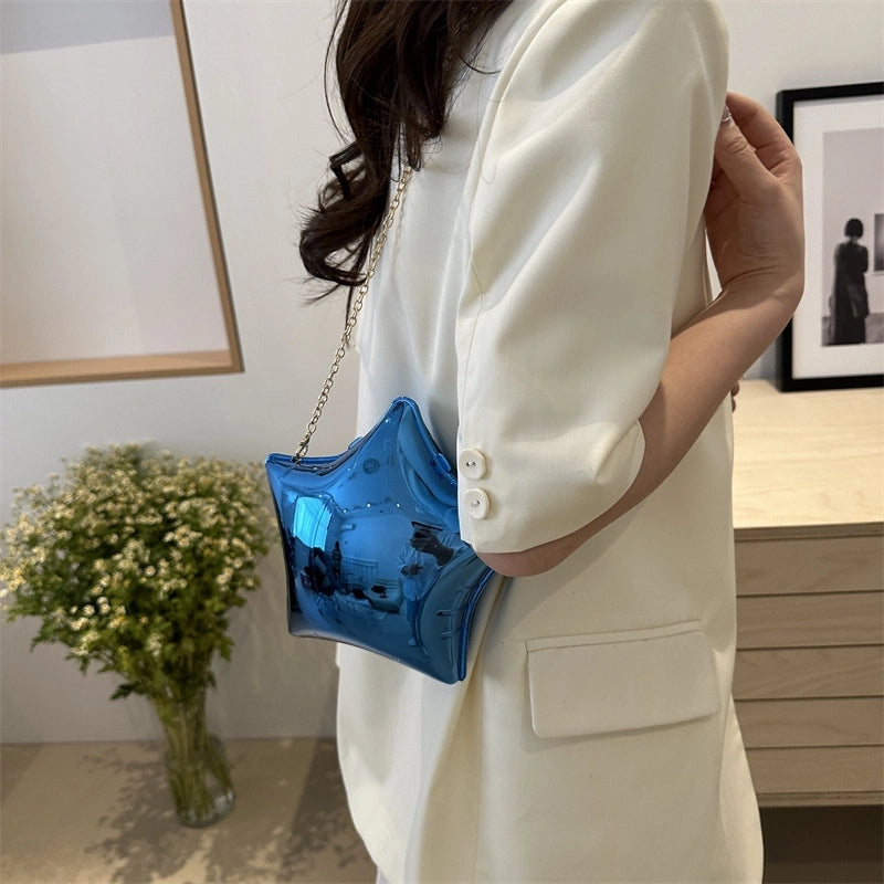 Women's Small Arylic Solid Color Elegant Pentagram Lock Clasp Square Bag
