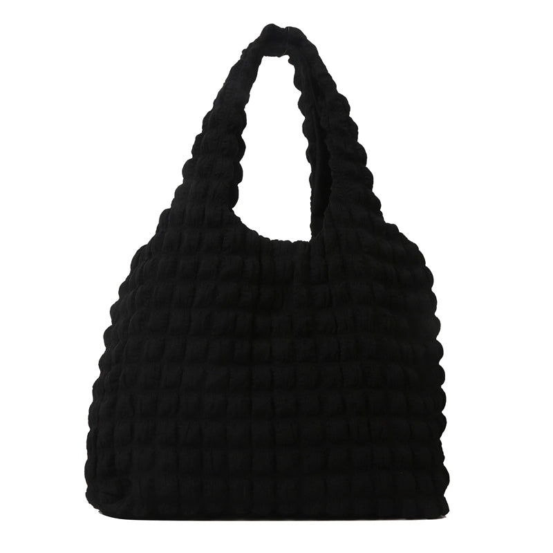 Women's All Seasons Canvas Plaid Solid Color Streetwear Square Magnetic Buckle Handbag